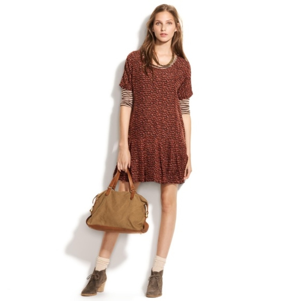 Silk Dropwaist Dancer Dress in Fireflicker